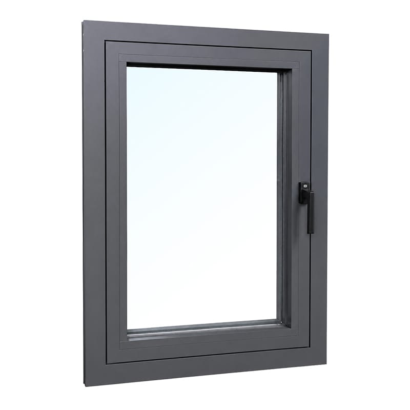 YY WINDOWS 80T energy-efficient aluminum casement window closed front view