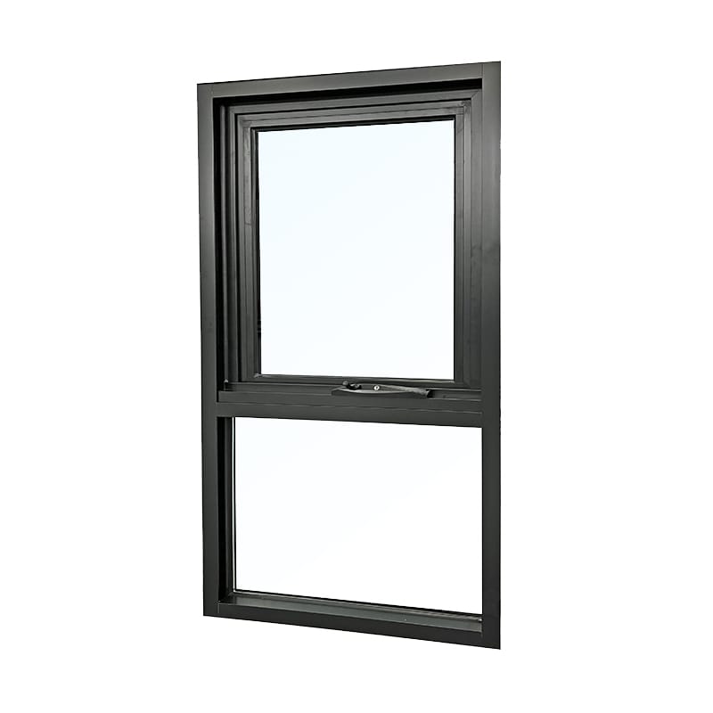 YY WINDOWS 100 hurricane impact aluminum awning window with fixed lower panel closed view