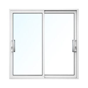 YY WINDOWS 100 hurricane impact aluminum sliding door closed view