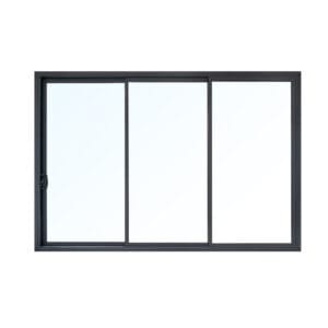 YY WINDOWS 150 hurricane impact aluminum sliding door closed front view