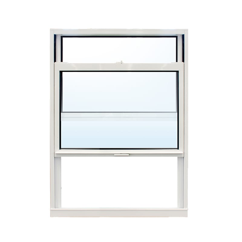 YY WINDOWS 86 hurricane impact aluminum single-hung window shown open
