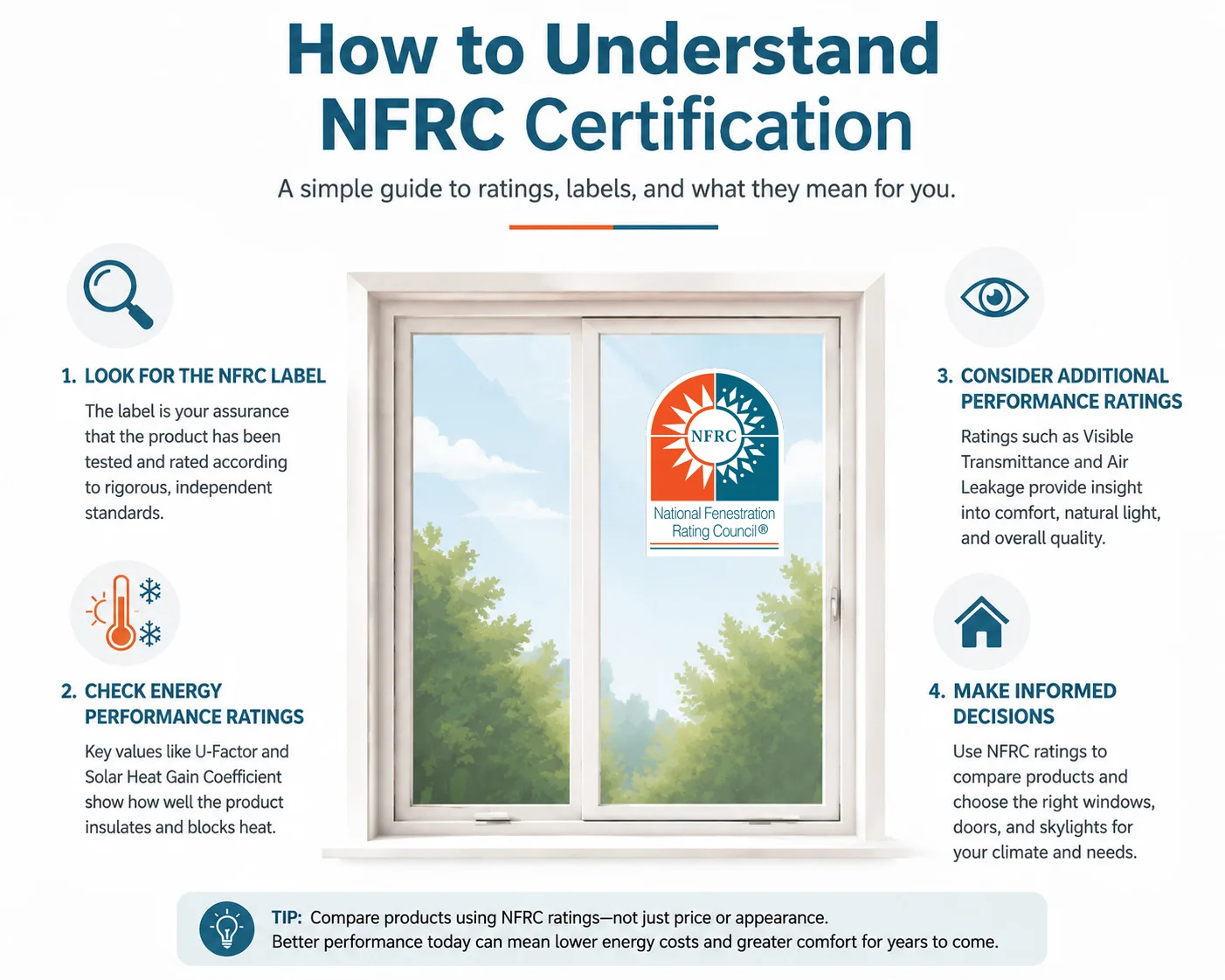 Cover image for YY WINDOWS blog post explaining NFRC energy performance certification labels