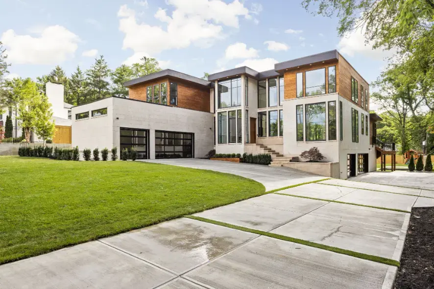 YY WINDOWS aluminum window and door system installed at Meridian Ultra Modern Home project