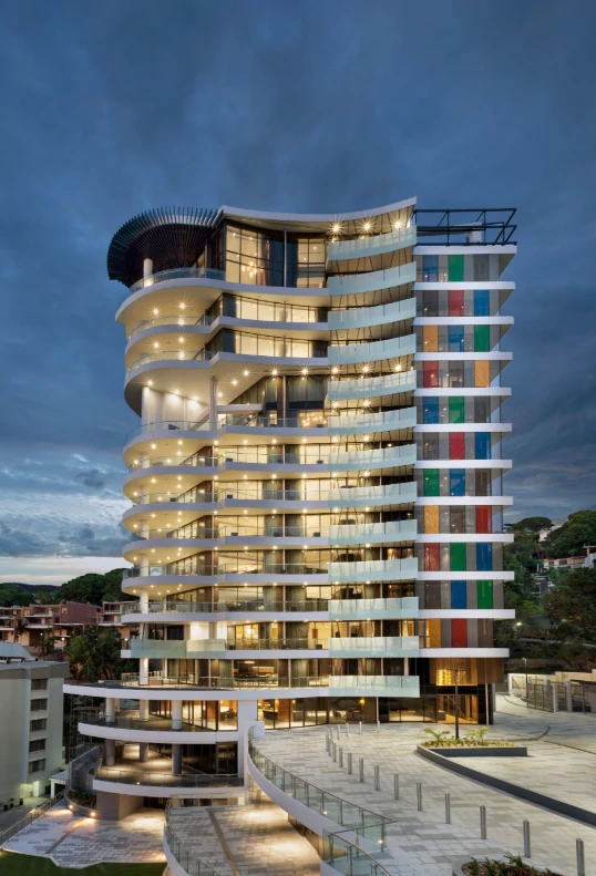 YY WINDOWS aluminum window and door systems at The Apex Penthouses in Port Moresby, Papua New Guinea