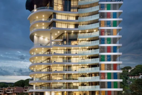 YY WINDOWS aluminum window and door systems at The Apex Penthouses in Port Moresby, Papua New Guinea
