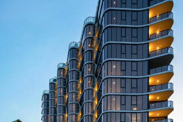 YY WINDOWS aluminum window and door systems at Valencia Residences in Kangaroo Point, Australia